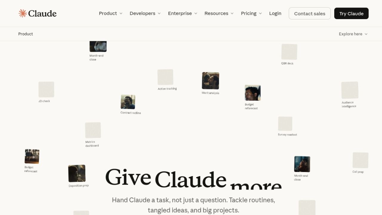 Claude Produktvorschau 1