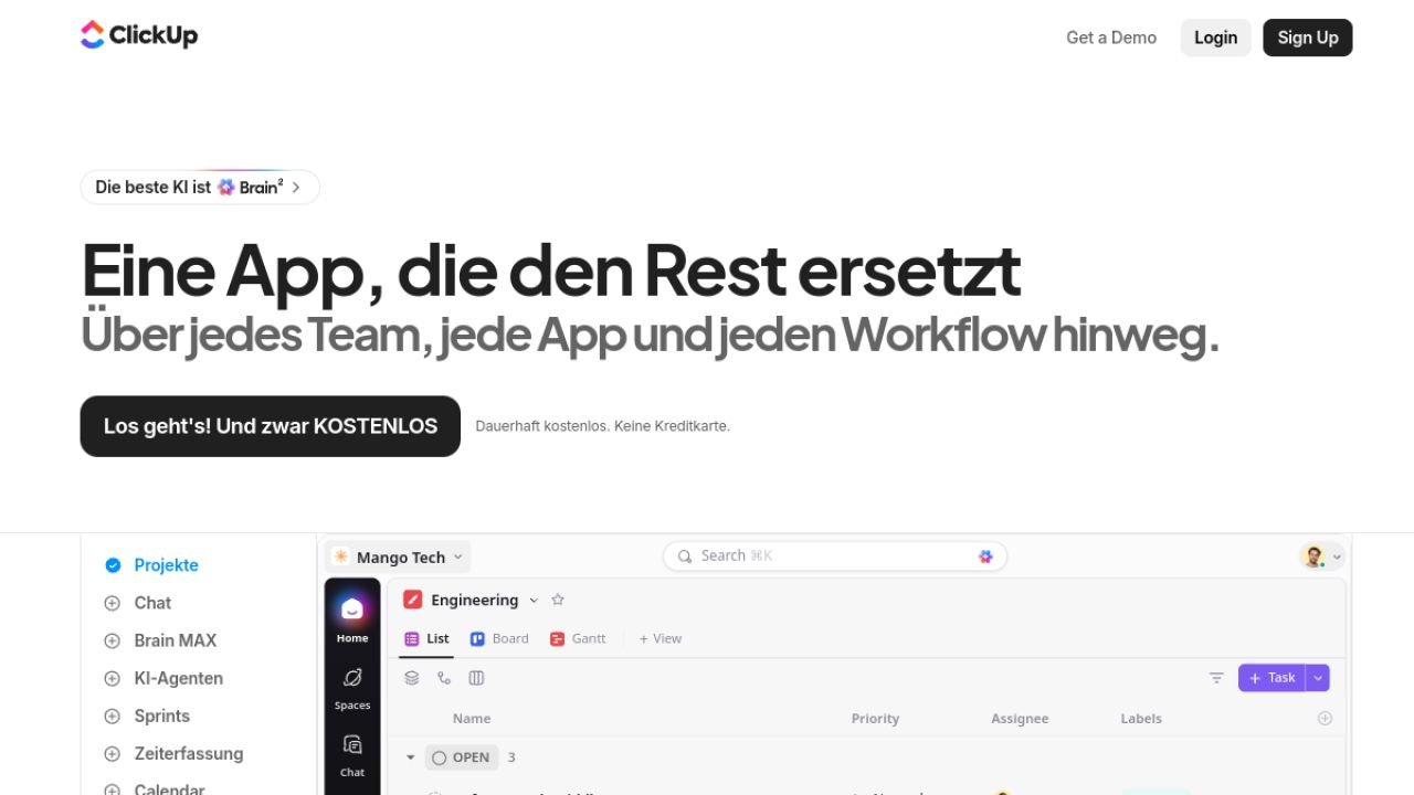 ClickUp Produktvorschau 1