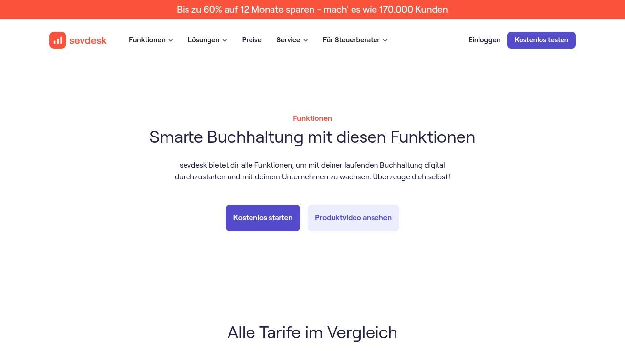 sevdesk Produktvorschau 2