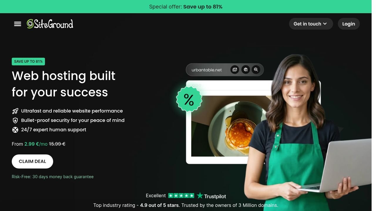 SiteGround Produktvorschau 1
