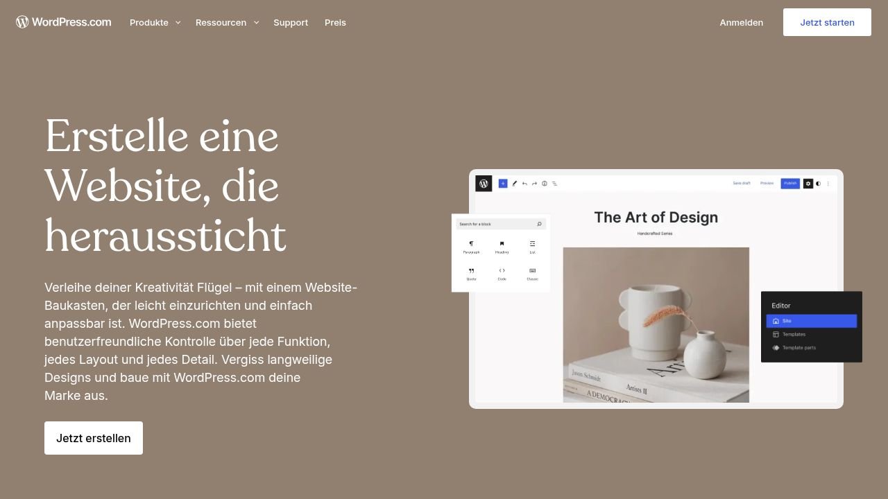 WordPress.com Produktvorschau 3